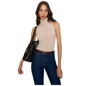 NWT Reformation Jax Stretch High Rise Straight Jeans in Seneca Size 24